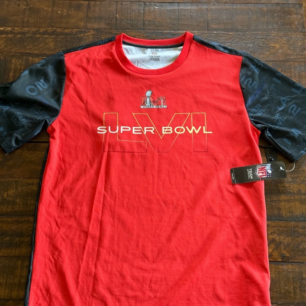 Red Super Bowl LVI Youth XL NEW with tags
